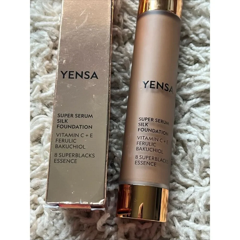 YENSA BEAUTY Super Serum Silk Foundation in Deep Golden 1oz / 30mL Full Size NIB
